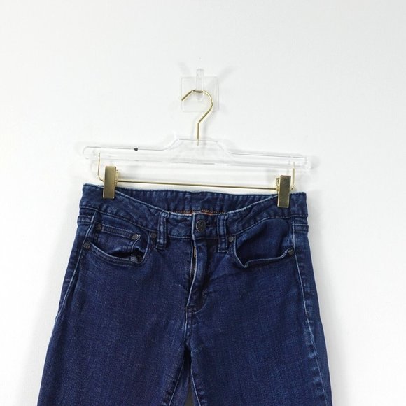 TORY BURCH Jeans Women 26 Blue‎ Denim Cropped Skinny Low Rise Medium Wash 26x24 - Picture 2 of 10
